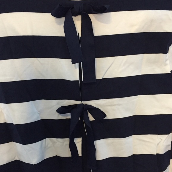 Women’s Nautical Style Top Navy/White (M) - Picture 5 of 7